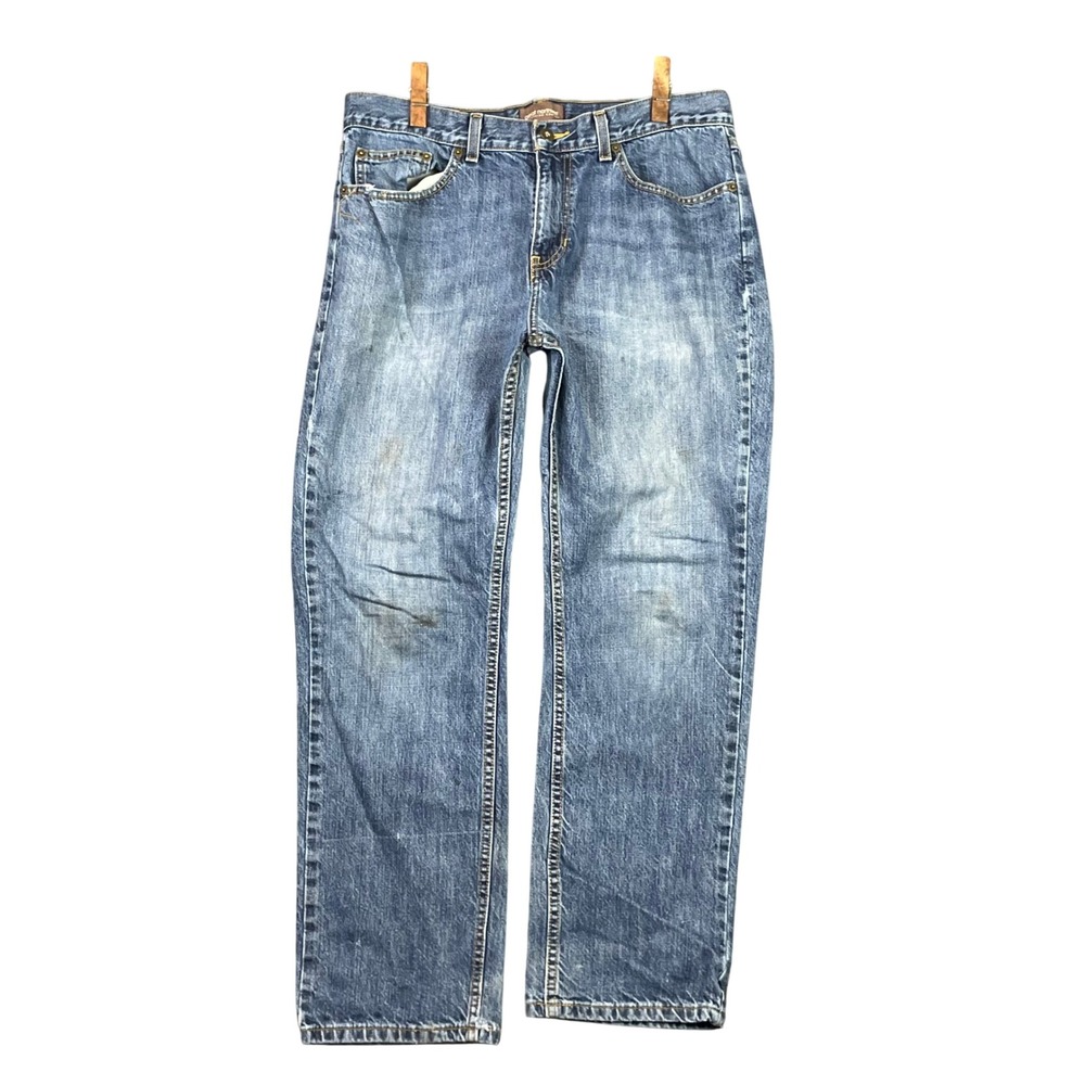 Great Northwest Jeans Mens 34x30 Blue Straight Leg Cotton Denim Casual Workwear